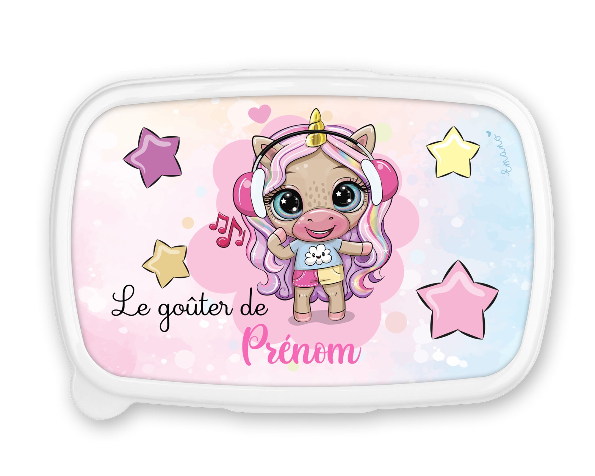 Boîte à Goûter Licorne Personnalisée : Magie dans Chaque Bouchée. Fini les gâteaux écrasés !