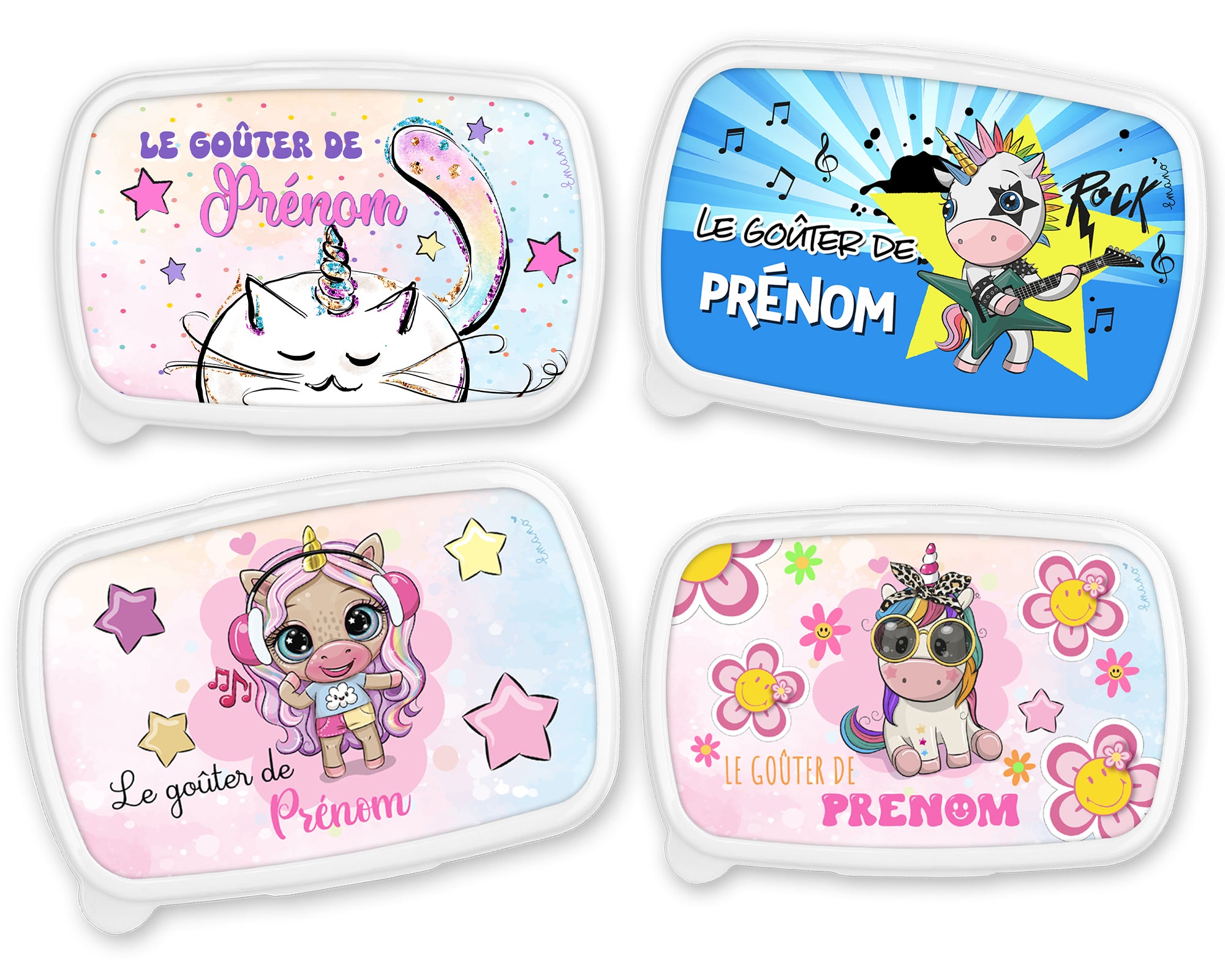 Boîte à Goûter Licorne Personnalisée : Magie dans Chaque Bouchée. Fini les gâteaux écrasés !