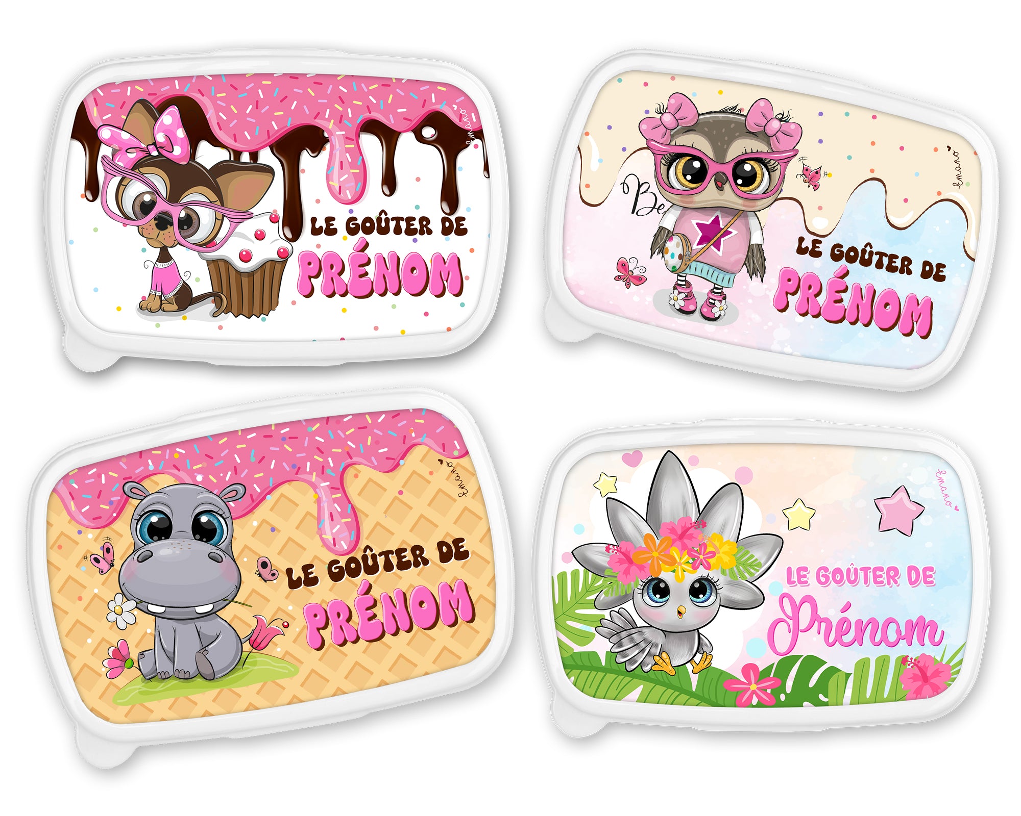 Boîte à goûter ★ thème animaux