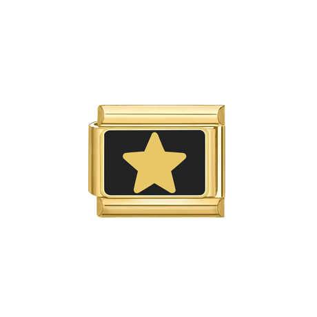 Charm doré black star