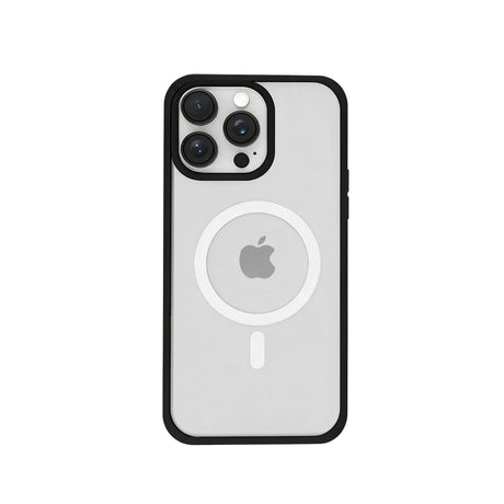 Coque iPhone EMANO Mood transparente avec contour noir