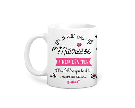Une tasse de reconnaissance personnalisée. ✨ Offrez un Mug Emano unique pour remercier un maître ou une maîtresse exceptionnel(le). 🎓💖 #EmanoMerci #CadeauPersonnalisé #Reconnaissance