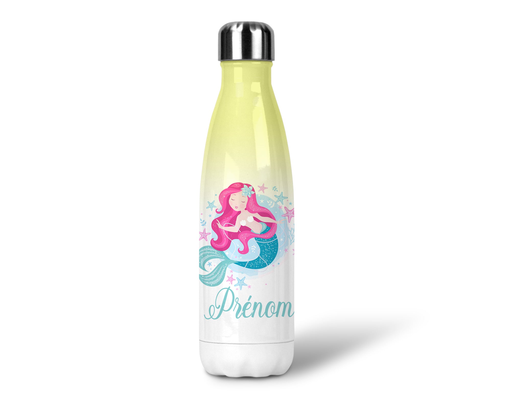 Découvrez l'enchantement des profondeurs marines avec notre Gourde Sirène. Cette gourde unique allie l'élégance des sirènes à la praticité d'une bouteille d'eau. Fabriquée en acier inoxydable de haute qualité, elle garde vos boissons à la température idéale