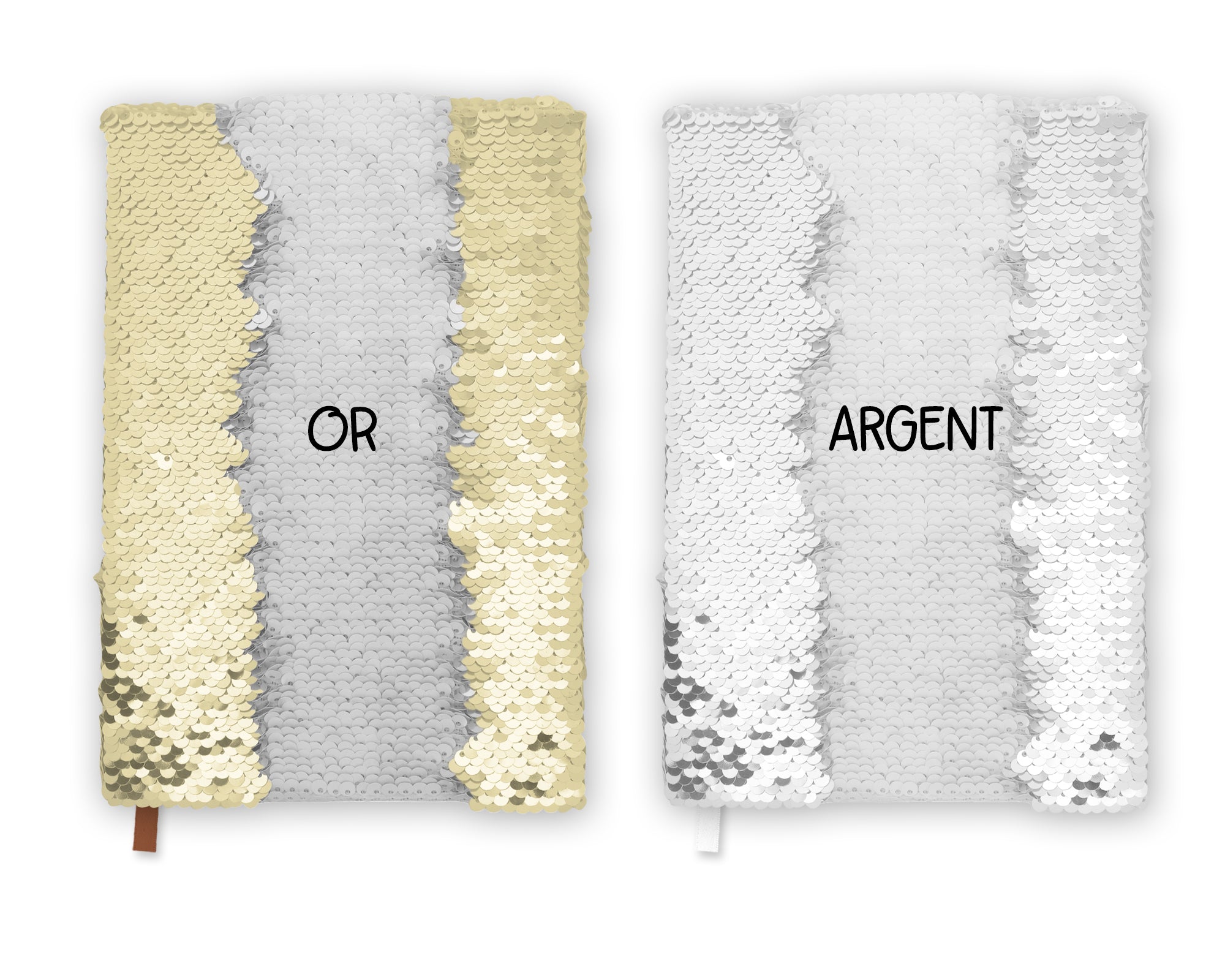 Cahier sequin licorne personnalisé