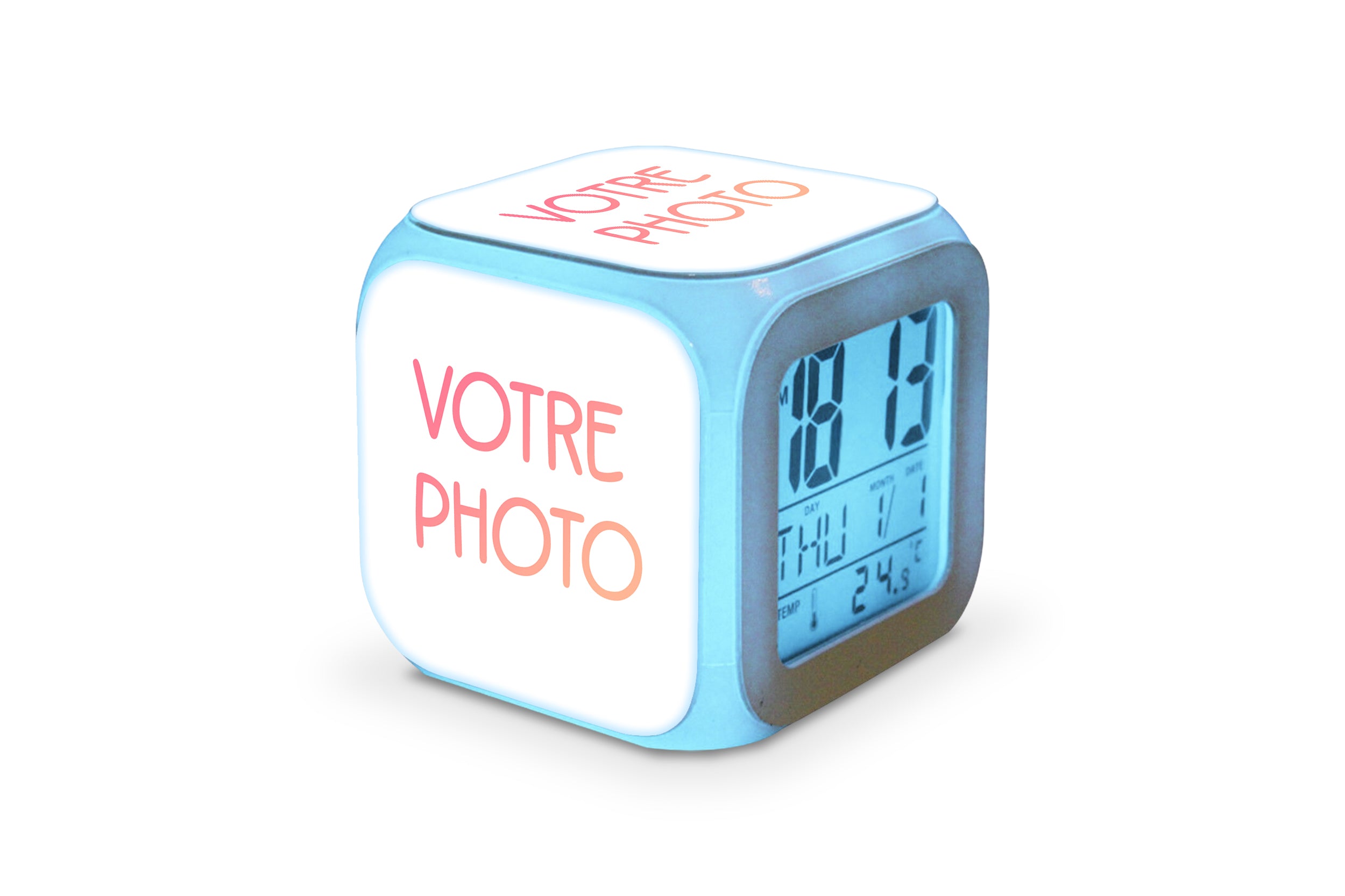 Réveil LED photo personnalisé